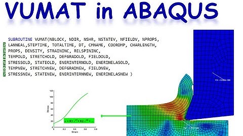 VUMAT Subroutine in Abaqus: VUMAT training video and tutorial, VUMAT Subroutine freelancers