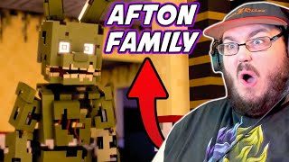 'Afton Family' | FNAF Minecraft Music Video (Song By KryFuze) 2 FNAF SONG ANIMATION REACTION!!!