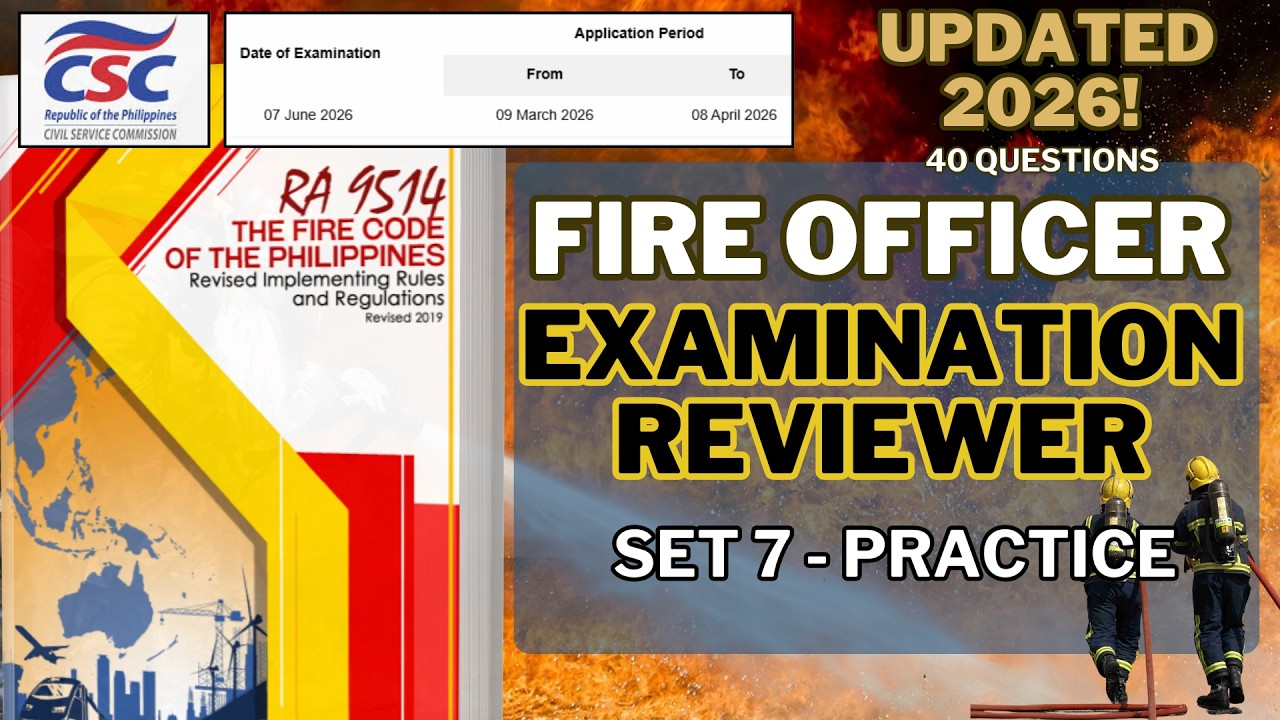 Fire Ra Fire Officer Examination Reviewer | RA 9514 The New Fire Code of the ...