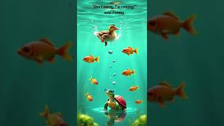 #KidsStoryShorts 🌟Timmy the turtle may be slow... but he's a true hero!🐢❤️#Shorts🦆#YoutubeShorts