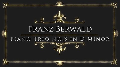 Franz Berwald - Piano Trio No.3 in D Minor