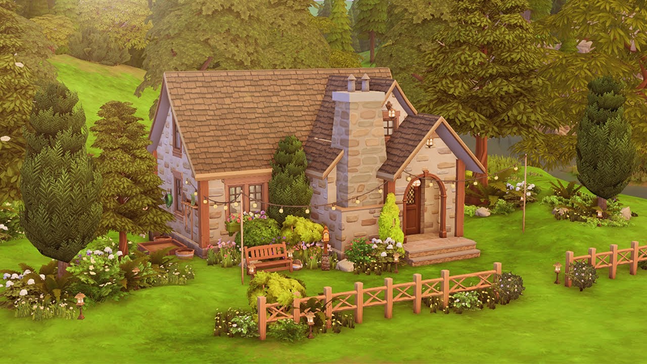 🌲 Elders Cottage 🌲 | Sims 4 No CC Speed Build | Ambient Indie Music