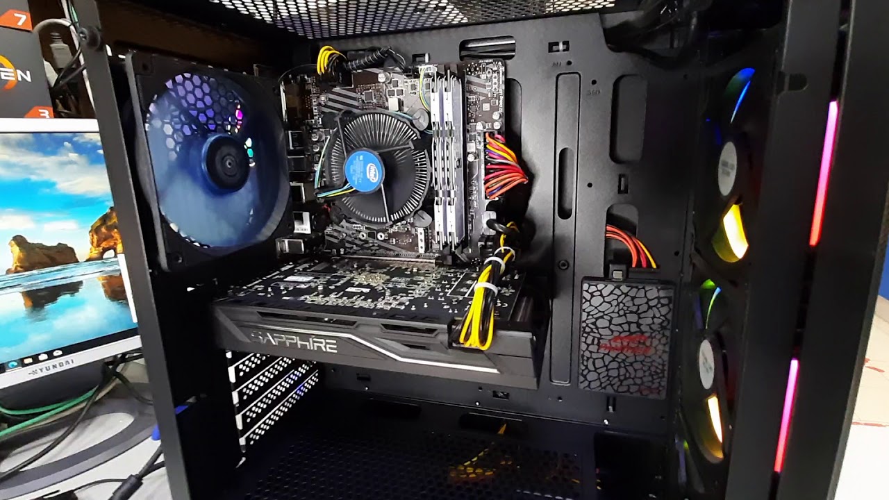 Сборка 2246 _37100₽_ i3 10100F / H410M A-Pro / 16Gb / ssd240 / RX470 4Gb / 600W / Formula F-3 ARGB