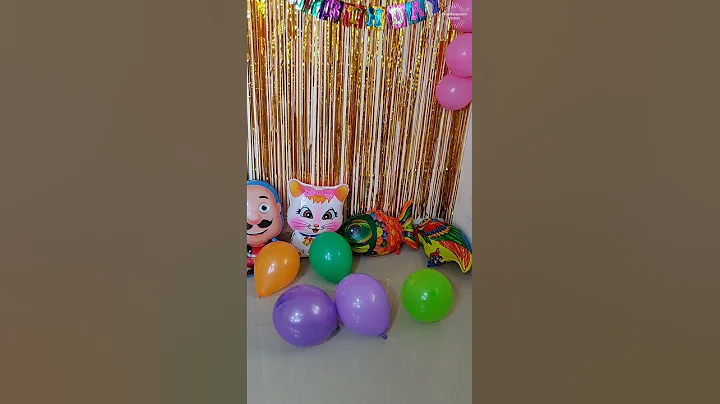 birthday party ideas at home -balloon decoration ideas #shorts  #ytshorts  #youtubeshorts