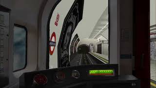 [OpenBVE] Ealing Broadway to London Liverpool Street in 5 minutes | Central line Time-lapse