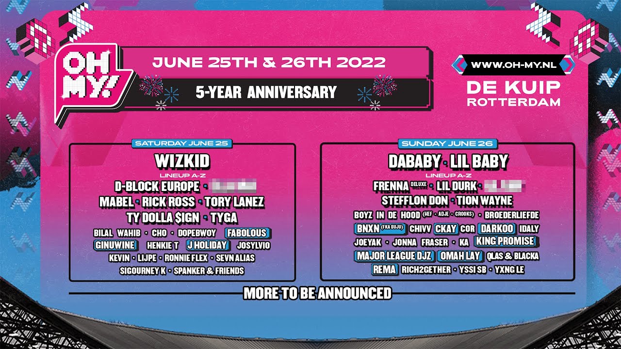 OH MY! 2022 | 3rd Phase Line-up Release