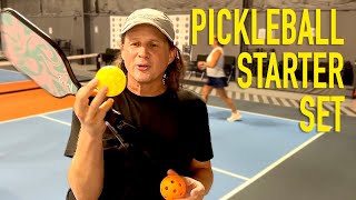 Start Playing Pickleball with this Pickleball Set 4 balls 4 paddles