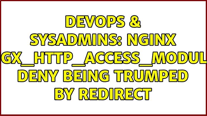 DevOps & SysAdmins: Nginx ngx_http_access_module deny being trumped by redirect