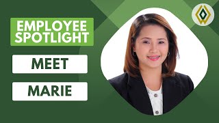 Employees Spotlight - Meet Marie!