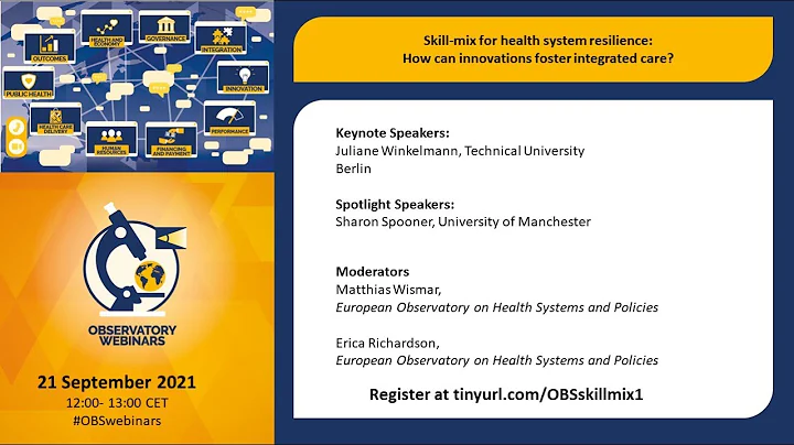 Skill-mix for health system resilience: How can innovations foster integrated care?