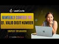 Leetcode Biweekly Contest 181 | Valid Digit Number | Q1 | Leetcode 3908