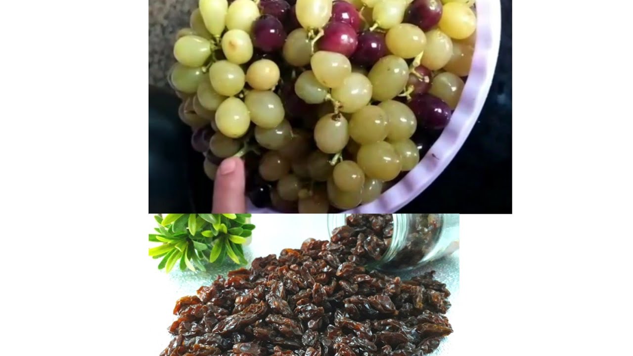 العنب🍇 مجفف(الزبيب) باسهل طريقه بدون مواد حافظه 💫💫💯