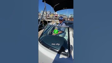 Thumbnail of Backing a Boat into a Dock Slip: Docking Tips with Bridge Marina PART 2 of 3 #shorts #docking #boat