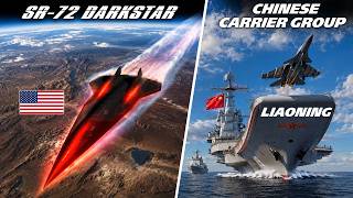 SR-72 Darkstar + F-22 Raptor Vs Carrier Battle Group Behind Enemy Lines | Digital Combat Simulator |