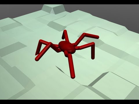 Hexapod walking using neural networks