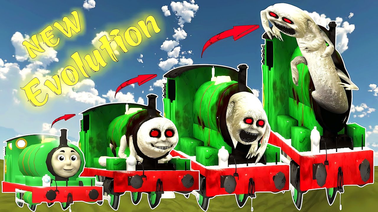 EVOLUTION OF MONSTERS: CURSED THOMAS, BUS EATER, CHOO CHOO CHARLES, HOUSE HEAD, CAR EATER IN GMOD!?