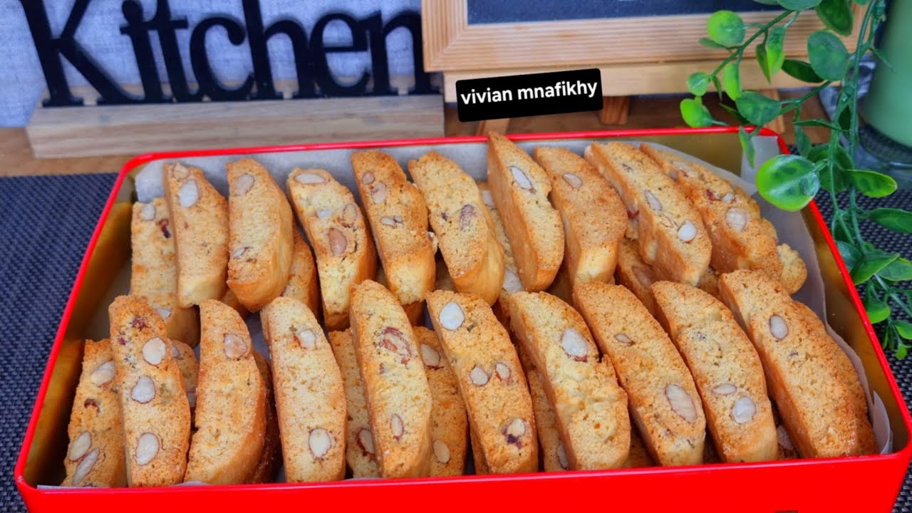 بسكويت اللوز الايطالي😍بأسهل وأطيب طريقة👌وبمكونات بسيطة وسريع التحضير😌ومقرمش ولذيذ جدا😋 