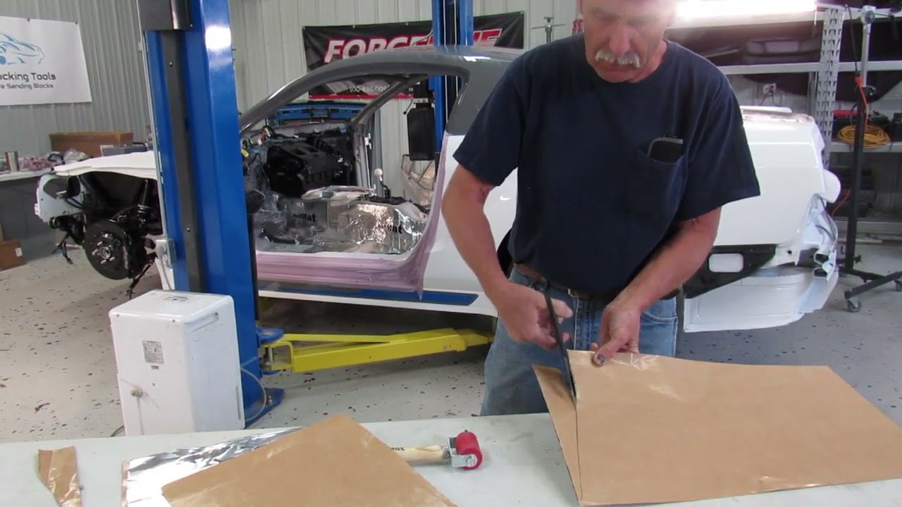 Installation Tips: HushMat sound deadening & thermal insulation material.