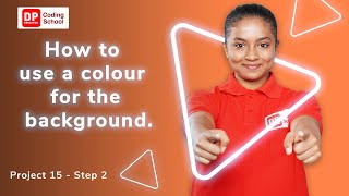 Project 15 - Step 2 - How to add the background color.