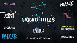 Liquid Titles Motion Graphics Templates