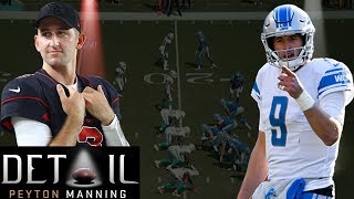 Peyton Manning Analyzes Josh Rosen's \& Matt Stafford's Pre-snap Reads