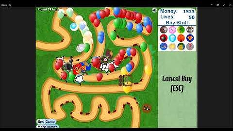 One Tower Limit With No Lives Lost (Track 1, Hard, Bloons Tower Defense 3 Challenge)