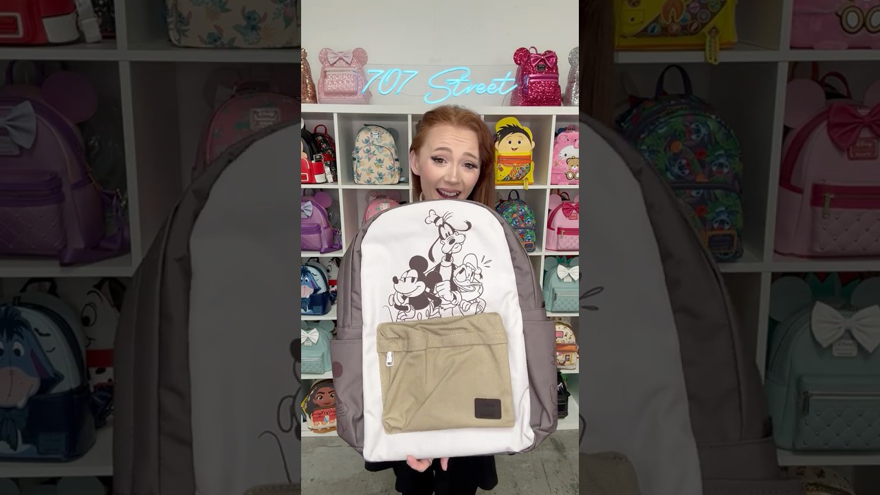 Grab your pals because we're taking a look at the Mickey & Friends Canvas Nylon Full-Size Backpack!