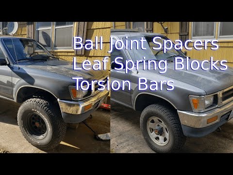 Removing the 2.5in Lift from the 1992 Toyota Pickup, Going Back to Stock Wheels & Ride Height
