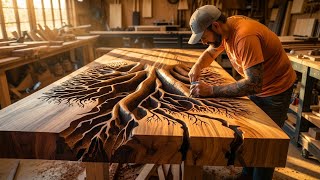 Download Lagu This Woodworker Made a Million-View Table with Dangerous Power Tools MP3