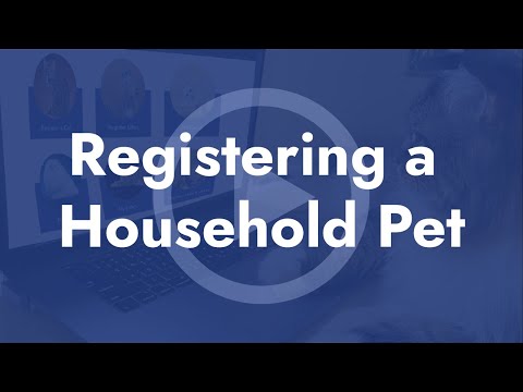 Registering a Household Pet