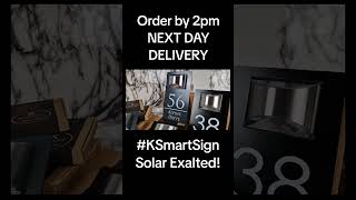 Solar led house sign, beautiful & exalted, lights up night #ksmartsign #home #diy