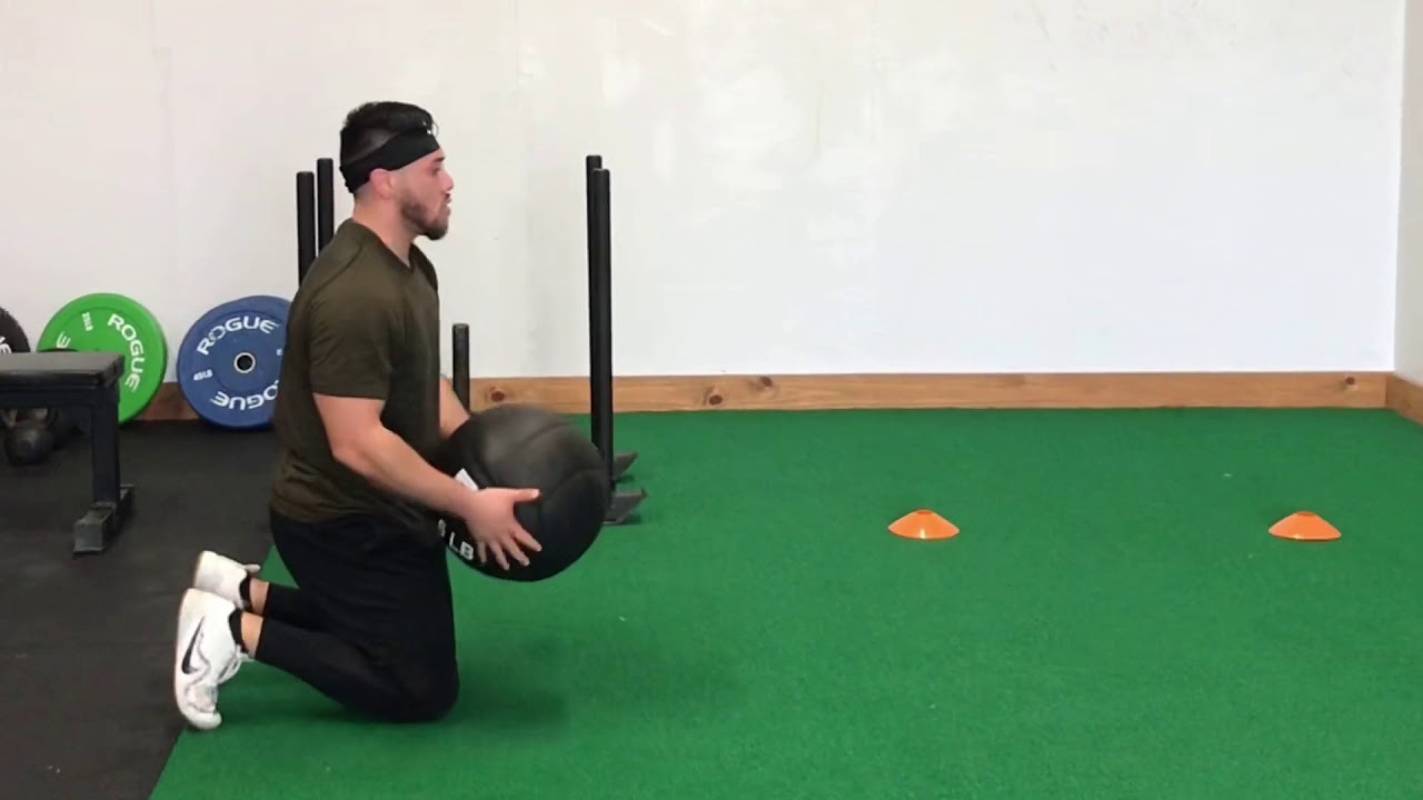 TallKneeling Medball Chest Pass YouTube