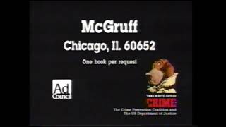 Scruff McGruff the Crime Dog  - 1994 PSA
