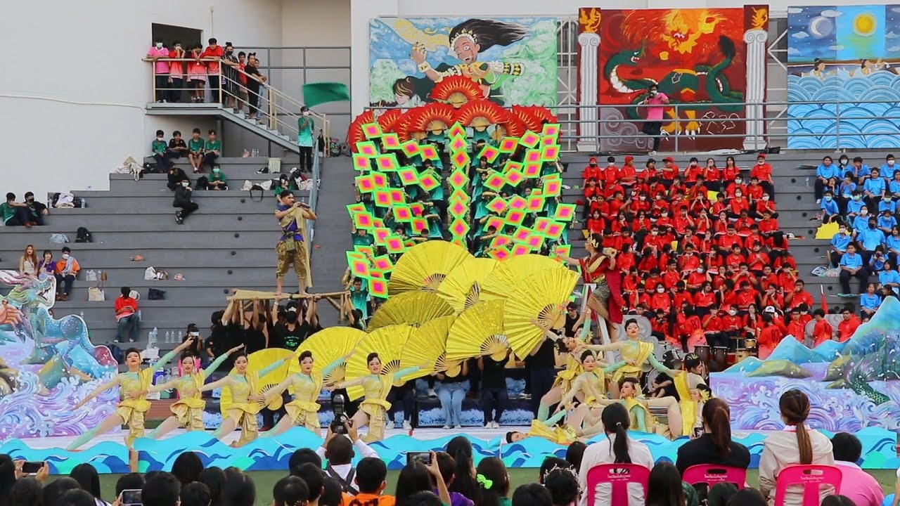 เชียร์ลีดเดอร์และกองเชียร์คณะสีเขียว | กีฬาสีโรงเรียนโยธินบูรณะ 2565