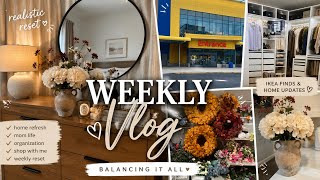 WEEKLY VLOG: I WORK HARD| NIGHT TIME SKINCARE ROUTINE| IKEA CLOSET SHOPPING|ROUTINE+HOMEGOODS DECOR
