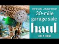 HUGE Garage Sale and Antique Shopping Haul! Boho & Vintage Decor from Bargains Galore on Hwy 64