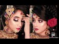 reception bridal Makeup and hairstyle tutorial | Nadia's Makeover