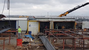 Rebar coupler installation at jobsite