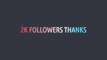 Awesome Text Animation using HTML And CSS: Thank You Animation Video for my Instagram Followers