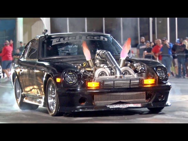 FULL DRAG 7 Second DATSUN 280zx -- (Splitfire Performance) - YouTube