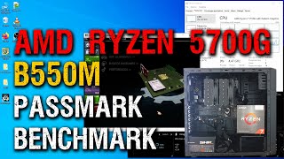 AMD Ryzen 7 5700G PassMark Performance Test benchmark - Asus Tuf Gaming B550M-Plus - WD Blue - 32GB