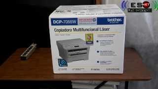 Unboxing y review Impresora Brother DCP-7055W - YouTube