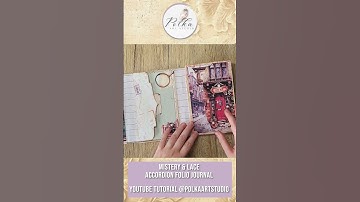 Accordion Folio Journal short  #journal #papercraft #papercrafts #scrapbooking #polkartstudio