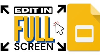 Google Slides: Full Screen in Edit Mode! (Share Interactive Slides in Google Meet)