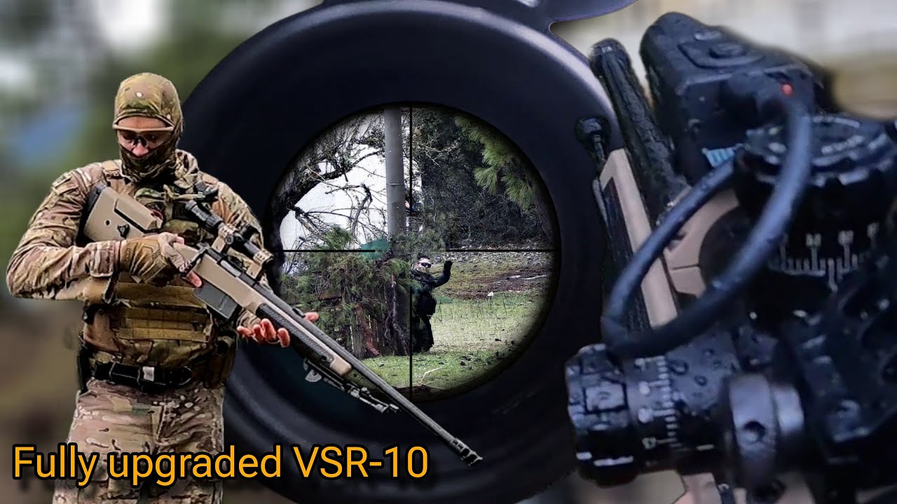 My upgraded sniper VSR-10 and some scopecam shots