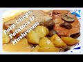 What's For Dinner?  Tender & Juicy Pork Chops with Potatoes and  Mushrooms Cooked in my Instant Pot