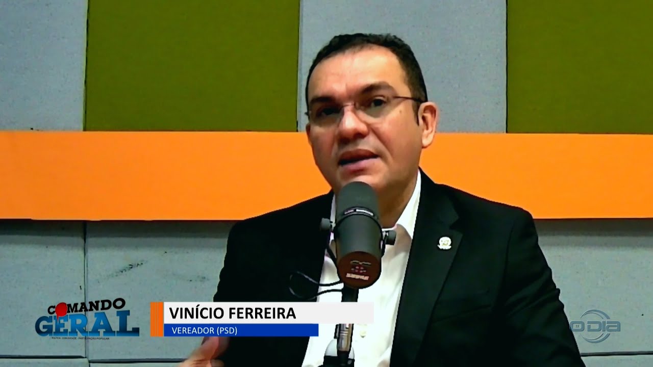 Entrevista com o Vereador Vinício Ferreira (PSD) no programa Comando Geral 11 10 2023