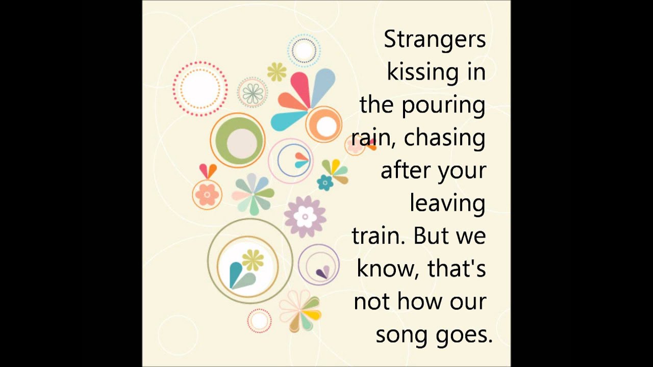 Our Song by The Spill Canvas (Lyrics!)