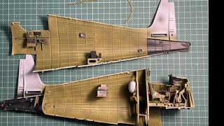 Airfix 124 Grumman Hellcat F6F-5 Pit Build Part 2