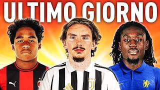 ULTIMO GIORNO: FOLLIE e COLPI UFFICIALI per JUVENTUS, ROMA, MILAN, LAZIO...🥵 | NEWS CALCIOMERCATO